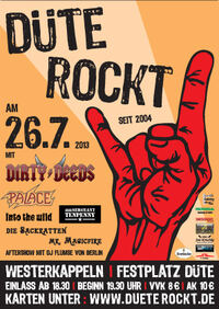 Flyer D&uuml;te Rockt 2013